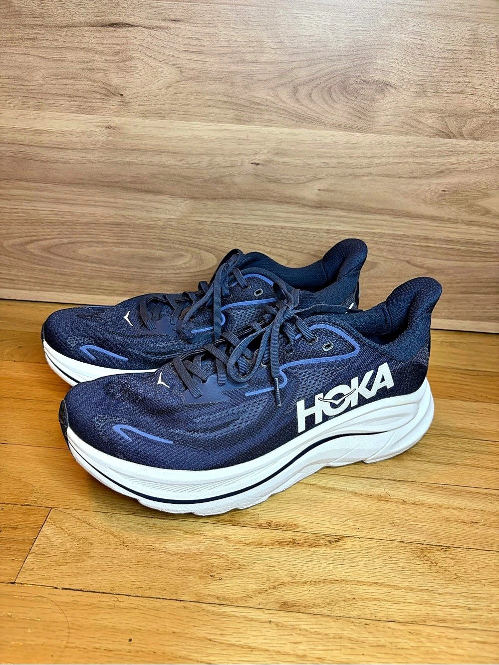 Hoka Clifton 10 Men's Navy Blue Sneakers - Size 10